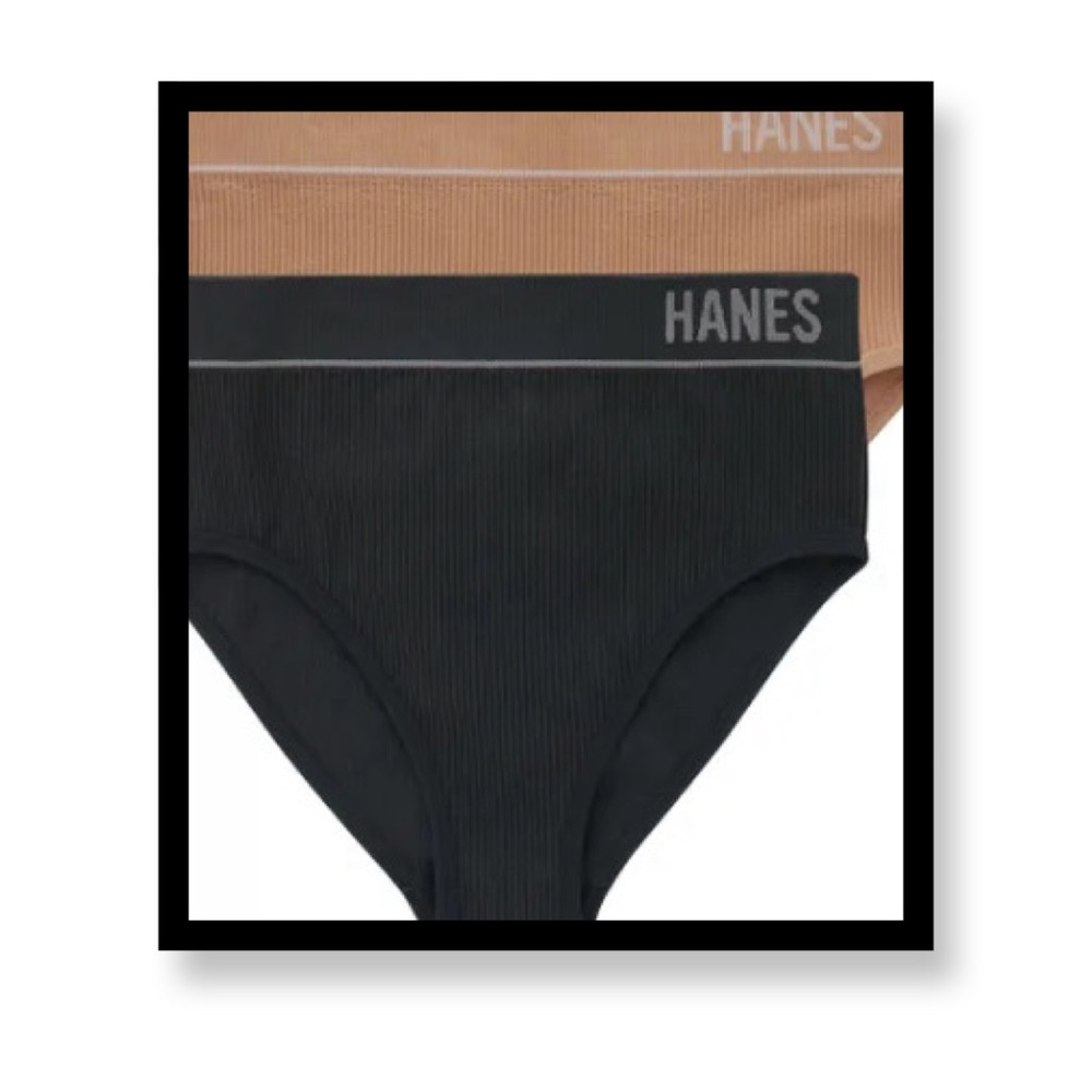 ‼️‼️Clearance-NWT-Women’s Hanes Underwear - Black and Tan